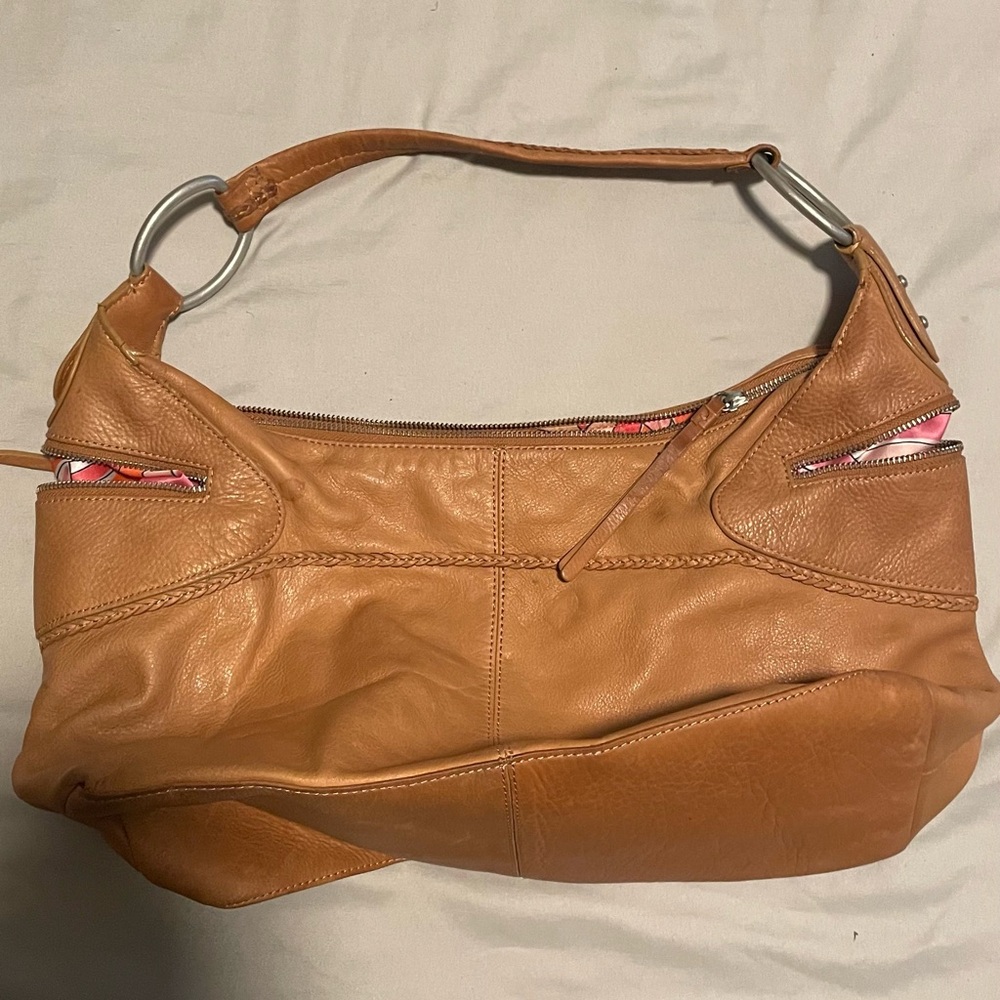 Sigrid Olsen Tan Leather Shoulder Bag